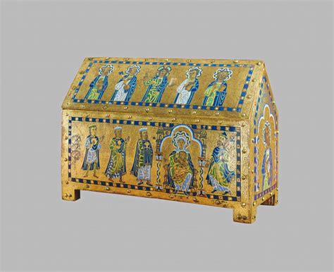 12th century stamped metal box|Medieval Metalworks and Enamels .